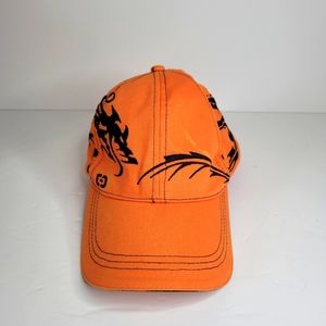 Otb mens dragon ball cap in orange blue thread embroidered dragon